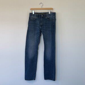 LEE Men's Jeans 32x34 Slim Fit / Straight Leg- Medium Blue